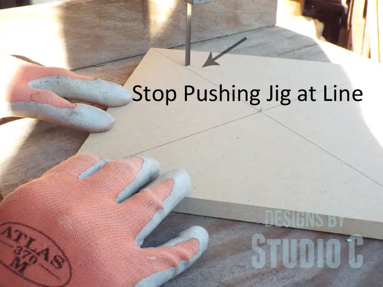 How to Cut Circles Using a Bandsaw_Stop at Line