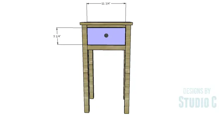 DIY Plans to Build a Nell End Table_Drawer Front
