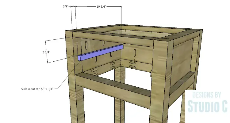 DIY Plans to Build a Nell End Table_Drawer Slide