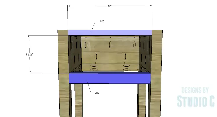 DIY Plans to Build a Nell End Table_Front Stretchers