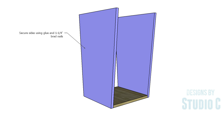 DIY Plans to Build a Rustic Laundry Cart_Sides 2