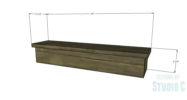 DIY Plans to Build a Square Ledge Shelf