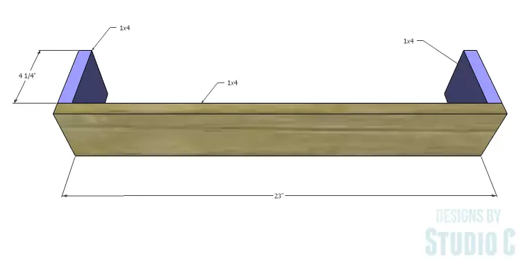 DIY Plans to Build a Square Ledge Shelf_Frame
