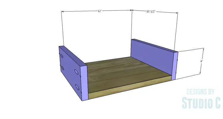 DIY Plans to Build a Rolling Trash Bin_Sm Drawer BS