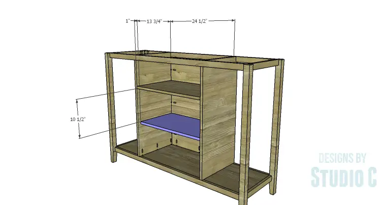 DIY Plans to Build an Arden Buffet_Cabinet Shelf