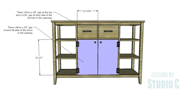 DIY Plans to Build an Arden Buffet_Doors & Drawers
