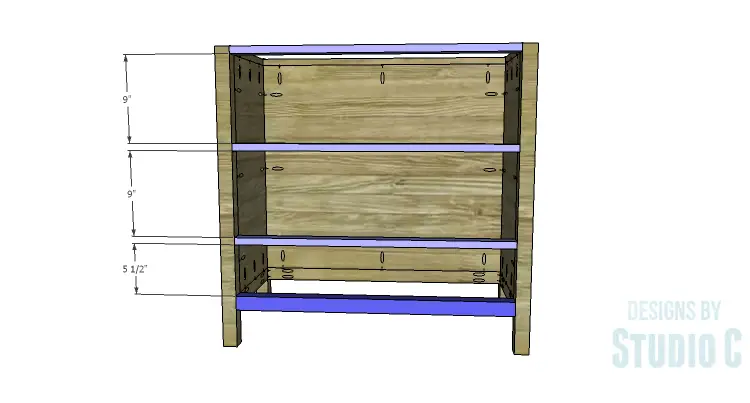 DIY Plans to Build an Atherton Cabinet_Front Stretchers