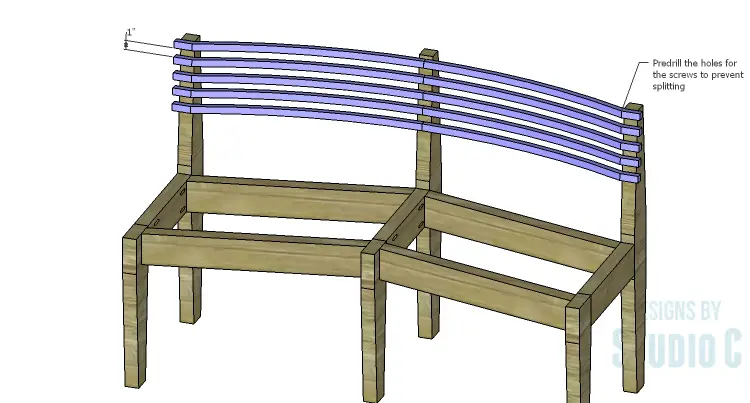 DIY Furniture Plans to Build a Curved Seat Bench_Back 2