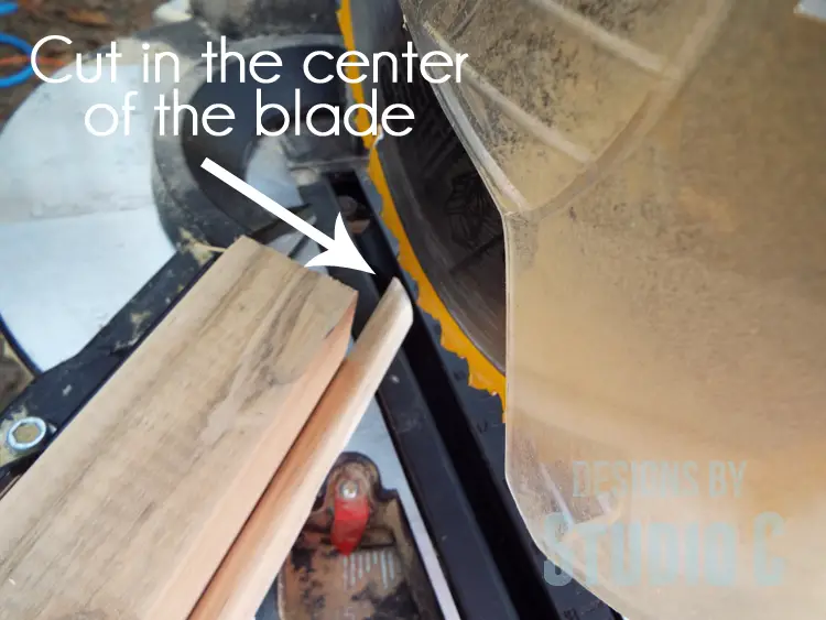 Cut Narrow Trim with a Miter Saw_Spacer
