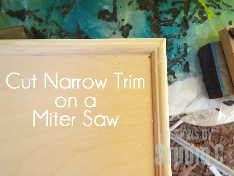 Cut Narrow Trim with a Miter Saw