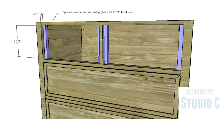 DIY Plans to Build a Furniture Style Bath Vanity_False Front Spacers