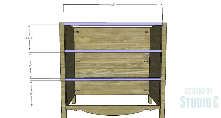 DIY Plans to Build a Furniture Style Bath Vanity_Front Stretchers