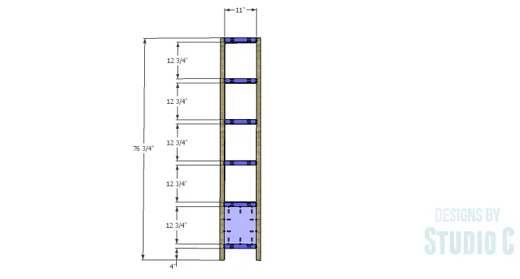 DIY Plans to Build a Milo Shelving Unit_Sides