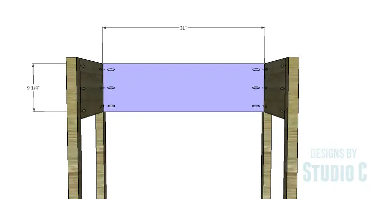 DIY Plans to Build a Porter Console Table_Back