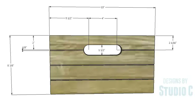 DIY Plans to Build a Porter Console Table_Drawer Front
