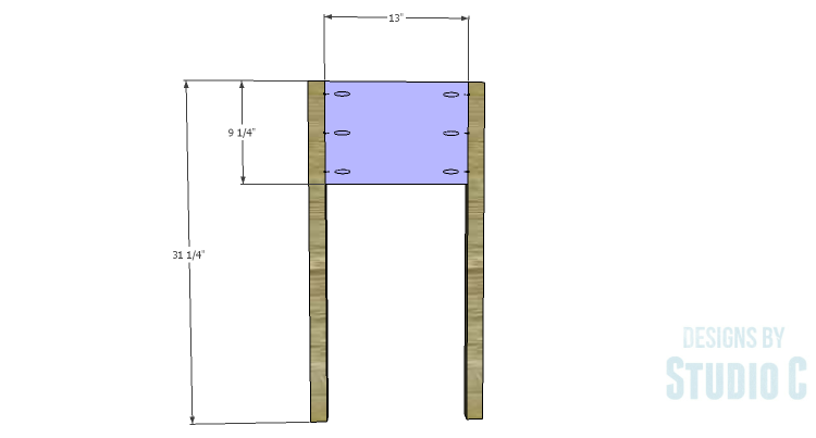DIY Plans to Build a Porter Console Table_Sides