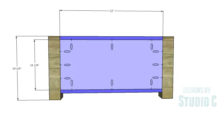 DIY Plans to Build Single Washer and Dryer Pedestals_Sides