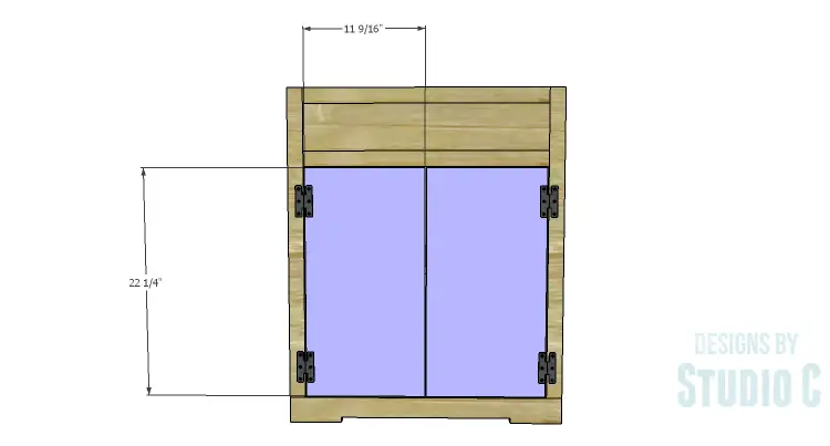 DIY Plans to Build a Trunk Style Bath Vanity_Doors