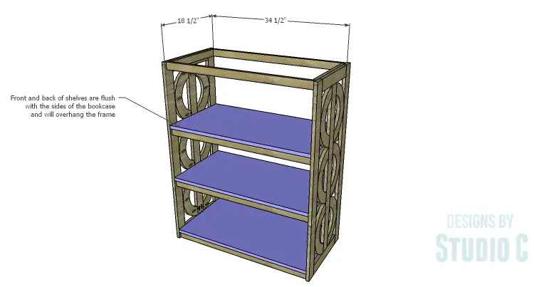 DIY Plans to Build a Circle Bookcase_Shelves