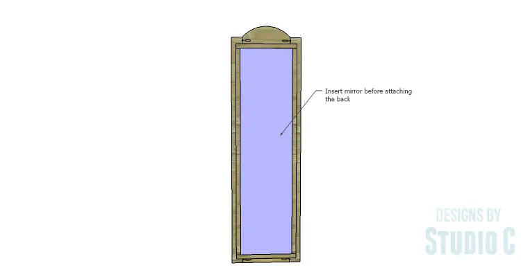 DIY Plans to Build a Dorm Mirror Frame_Mirror