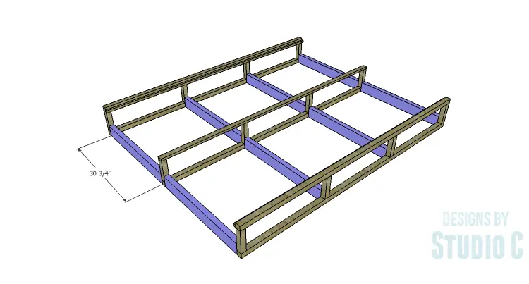 DIY Plans to Build a Rustic Metal Strap Queen Bed_Drawer Slide Spacers