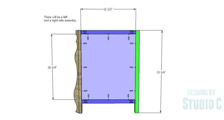 DIY Plans to Build a Raphael Dresser_Side