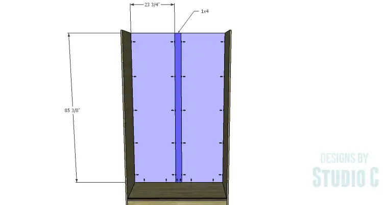 DIY Plans to Build a Sliding Door Pantry_Back