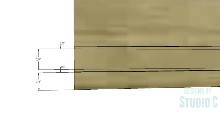 DIY Plans to Build a Sliding Door Pantry_Bottom Detail