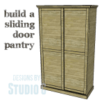 build a sliding door pantry