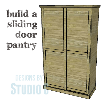 DIY Storage Cabinet With Sliding Doors