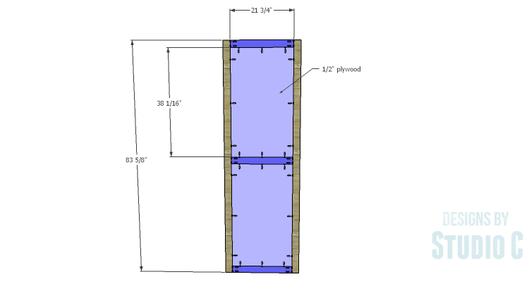 DIY Plans to Build a Sliding Door Pantry_Door 1