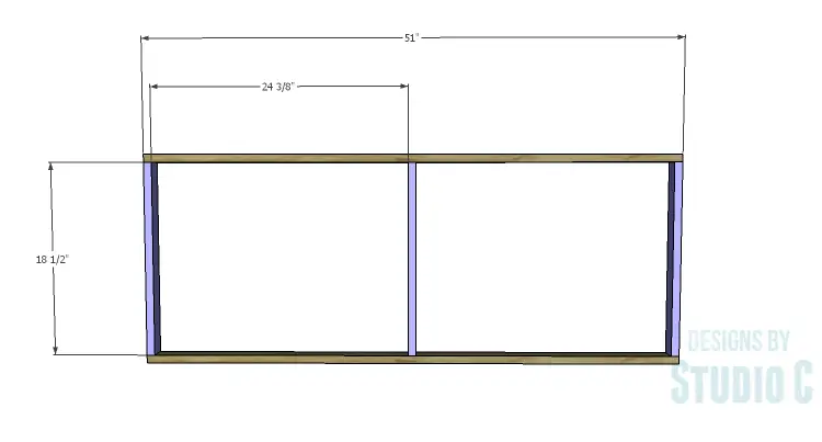 DIY Plans to Build a Sliding Door Pantry_Shelf Frames 1