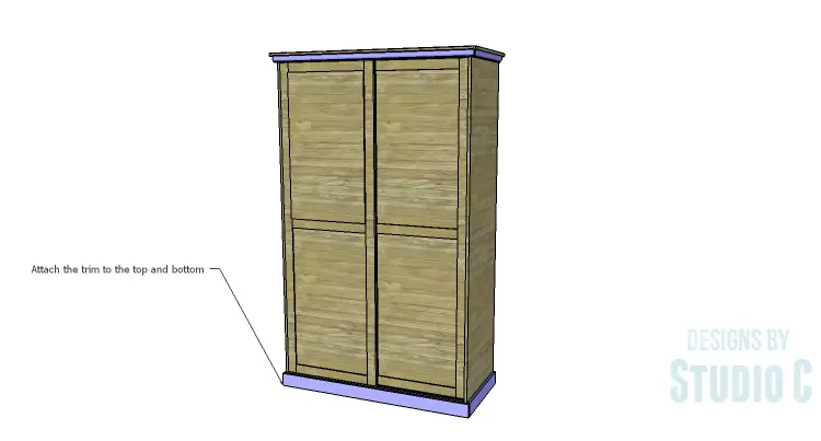 DIY Plans to Build a Sliding Door Pantry_Trim