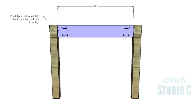 DIY Plans to Build an Anna Chair_Front Apron
