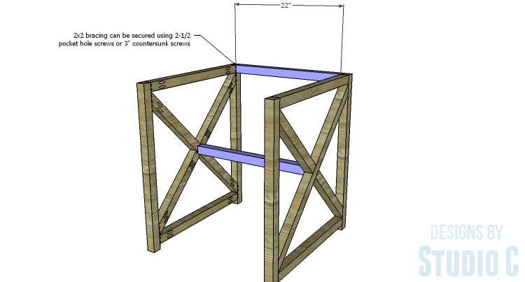 DIY Plans to Build an X Leg Chair_Bracing