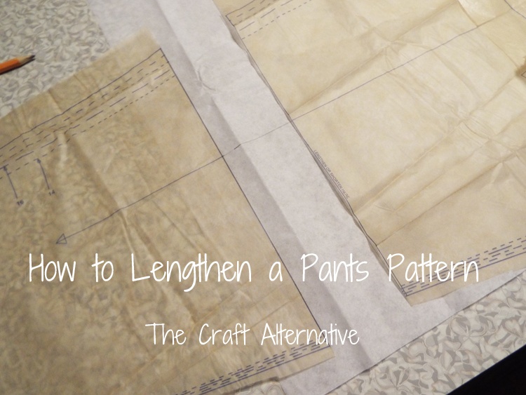 How to Lengthen a Pants Pattern
