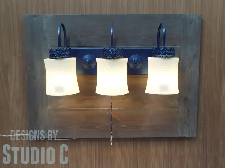 How to Make a Wall Mounted Lighting Piece_Lighted