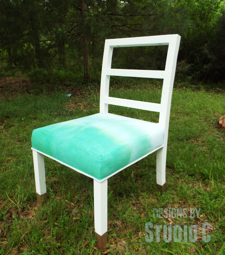 Tie-Dying Fabric for a Chair Seat_Completed