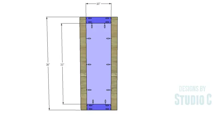 DIY Plans to Build a Tall Diagonal Face Upper Corner Cabinet_Door 1