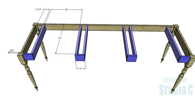 DIY Plans to Build a Desk with an Old Door_Supports 1