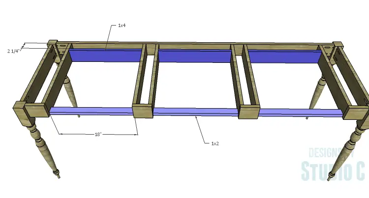 DIY Plans to Build a Desk with an Old Door_Supports 2