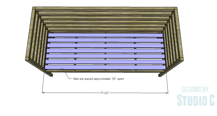 DIY Plans to Build a Penn Outdoor Daybed_Seat Slats