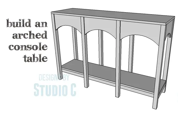 DIY Plans to Build an Arched Console Table_Copy