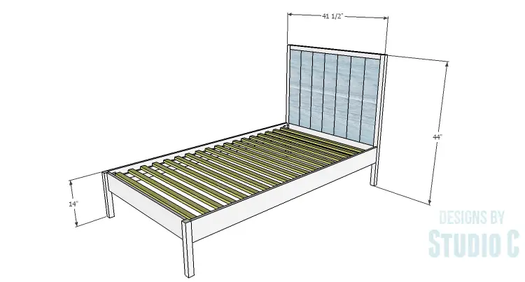 DIY Plans to Build Hannah's Twin Bed