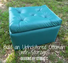 plans build upholstered ottoman