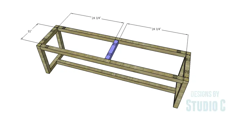 DIY Plans to Build a Katherine Buffet_Base Center Support