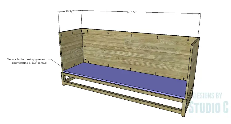 DIY Plans to Build a Port Modern Dresser_Bottom
