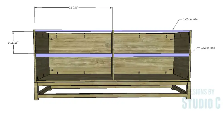DIY Plans to Build a Port Modern Dresser_Front Stretchers