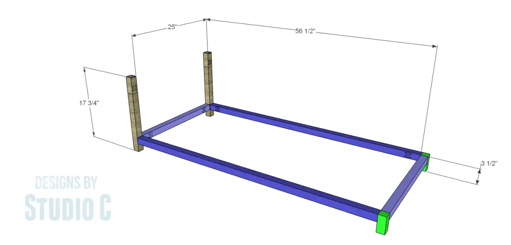 DIY Plans to Build a Bernard Coffee Table_Lower Frame