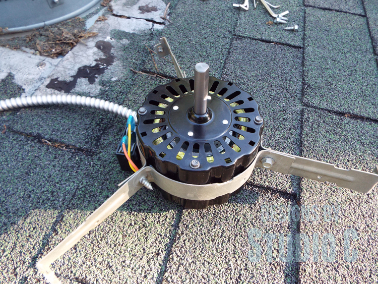 Replacing the Motor in an Electric Roof Vent_New Motor